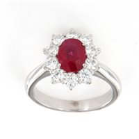 Anneau Crivelli Femme Classic in Or blanc Rubino 3.01 Ct 773709C - 773709C